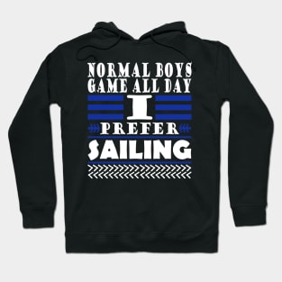 Sailing captain sailboat wind sea sailing ship Hoodie